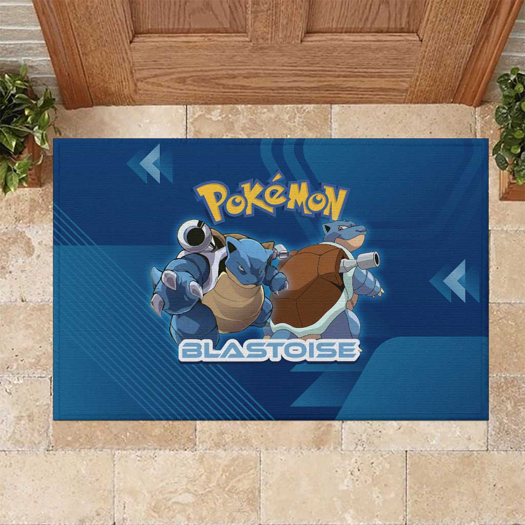 Blastoise Poké Rubber Doormat Tech Armor Anime Wave Style