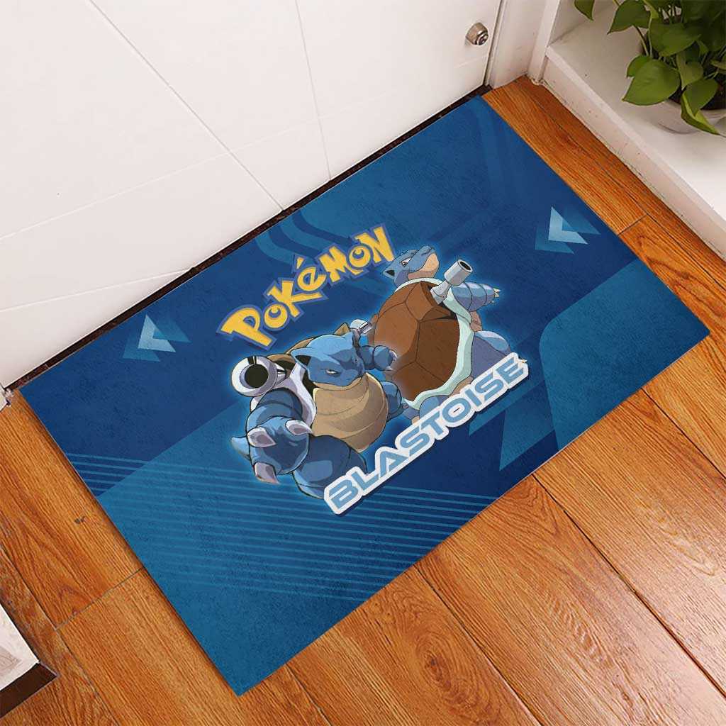 Blastoise Poké Rubber Doormat Tech Armor Anime Wave Style