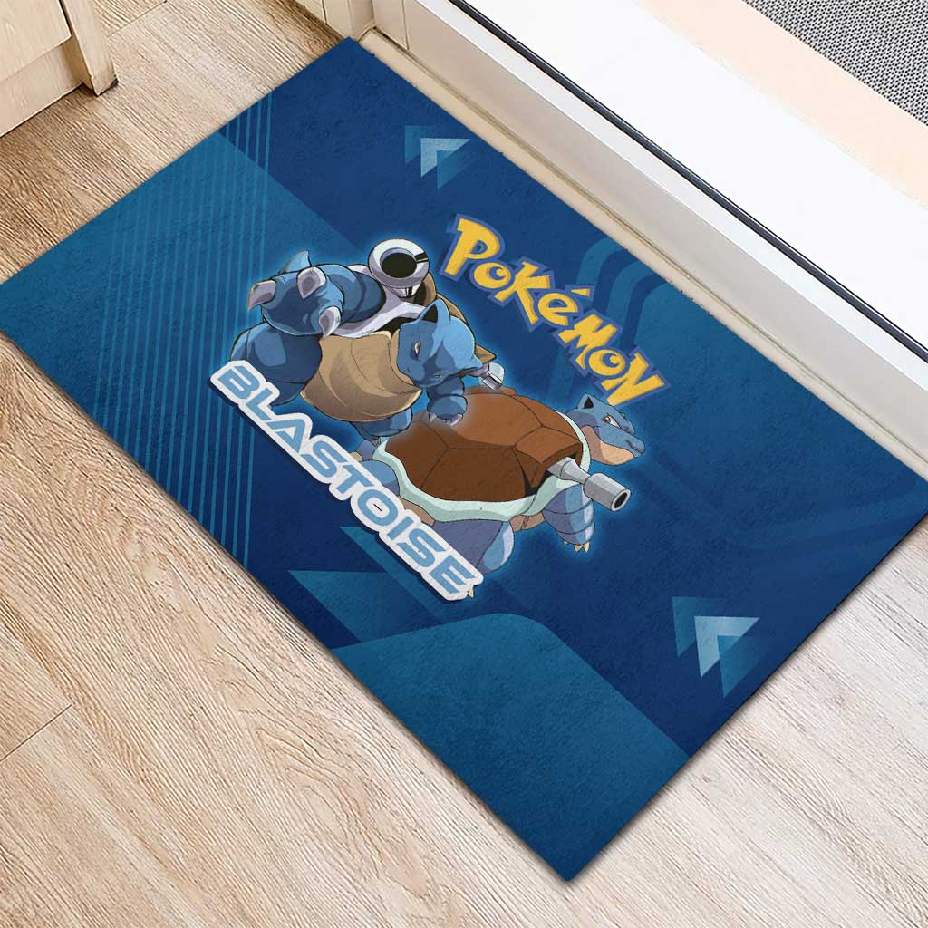 Blastoise Poké Rubber Doormat Tech Armor Anime Wave Style