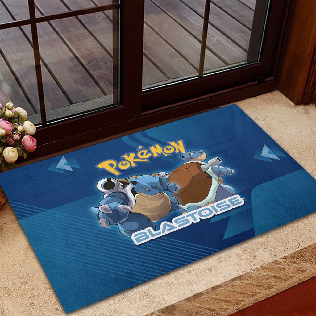 Blastoise Poké Rubber Doormat Tech Armor Anime Wave Style