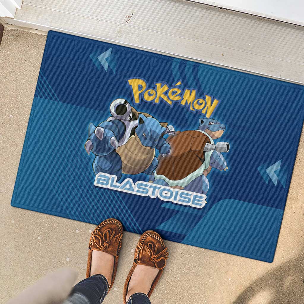 Blastoise Poké Rubber Doormat Tech Armor Anime Wave Style