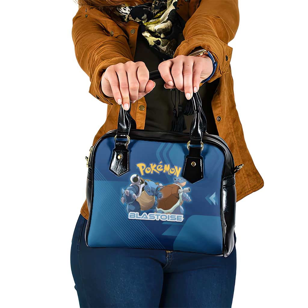 Blastoise Poké Shoulder Handbag Tech Armor Anime Wave Style