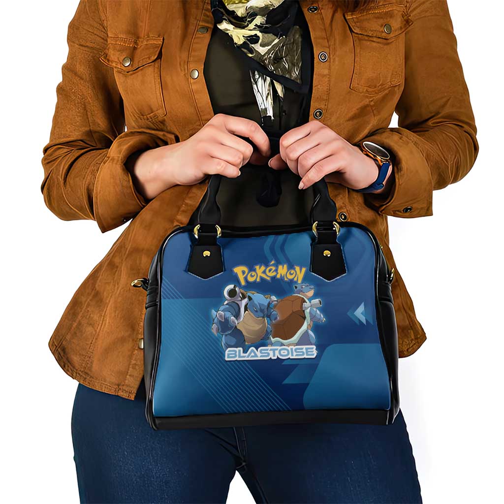 Blastoise Poké Shoulder Handbag Tech Armor Anime Wave Style