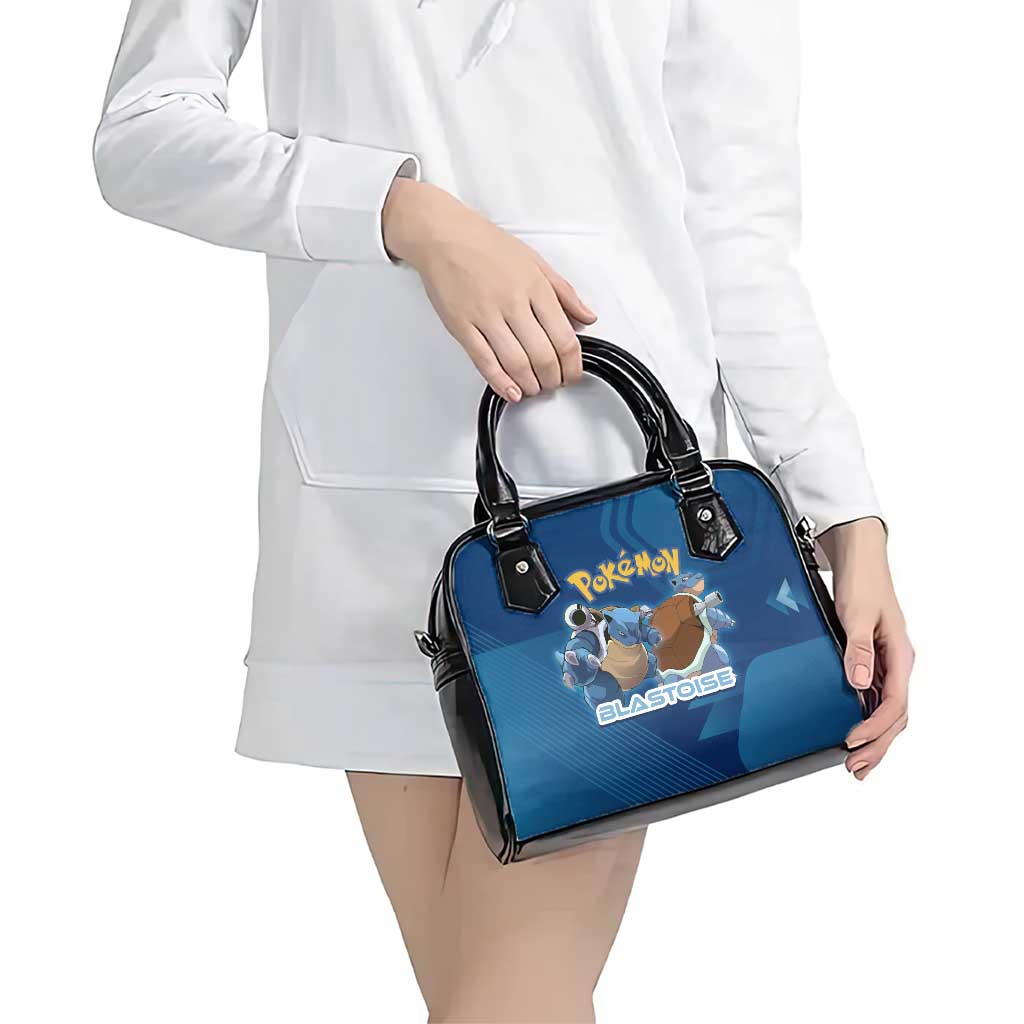 Blastoise Poké Shoulder Handbag Tech Armor Anime Wave Style