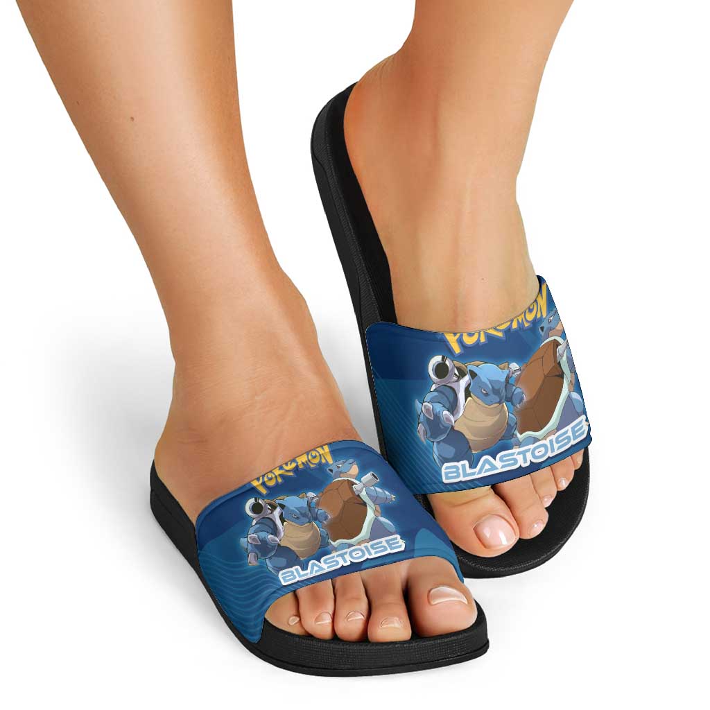 Blastoise Poké Slide Sandals Tech Armor Anime Wave Style