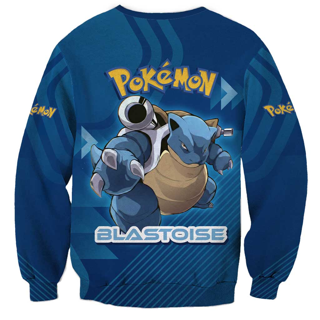 Blastoise Poké Sweatshirt Tech Armor Anime Wave Style