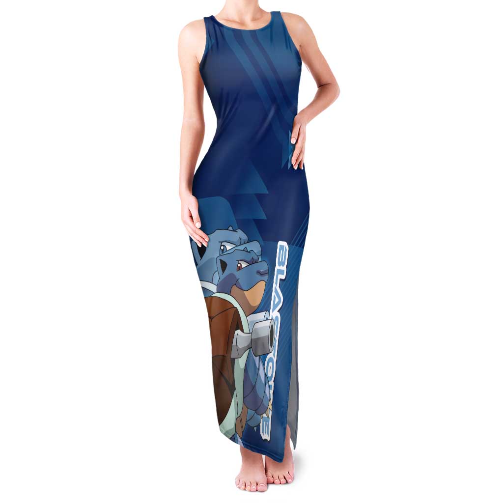 Blastoise Poké Tank Maxi Dress Tech Armor Anime Wave Style