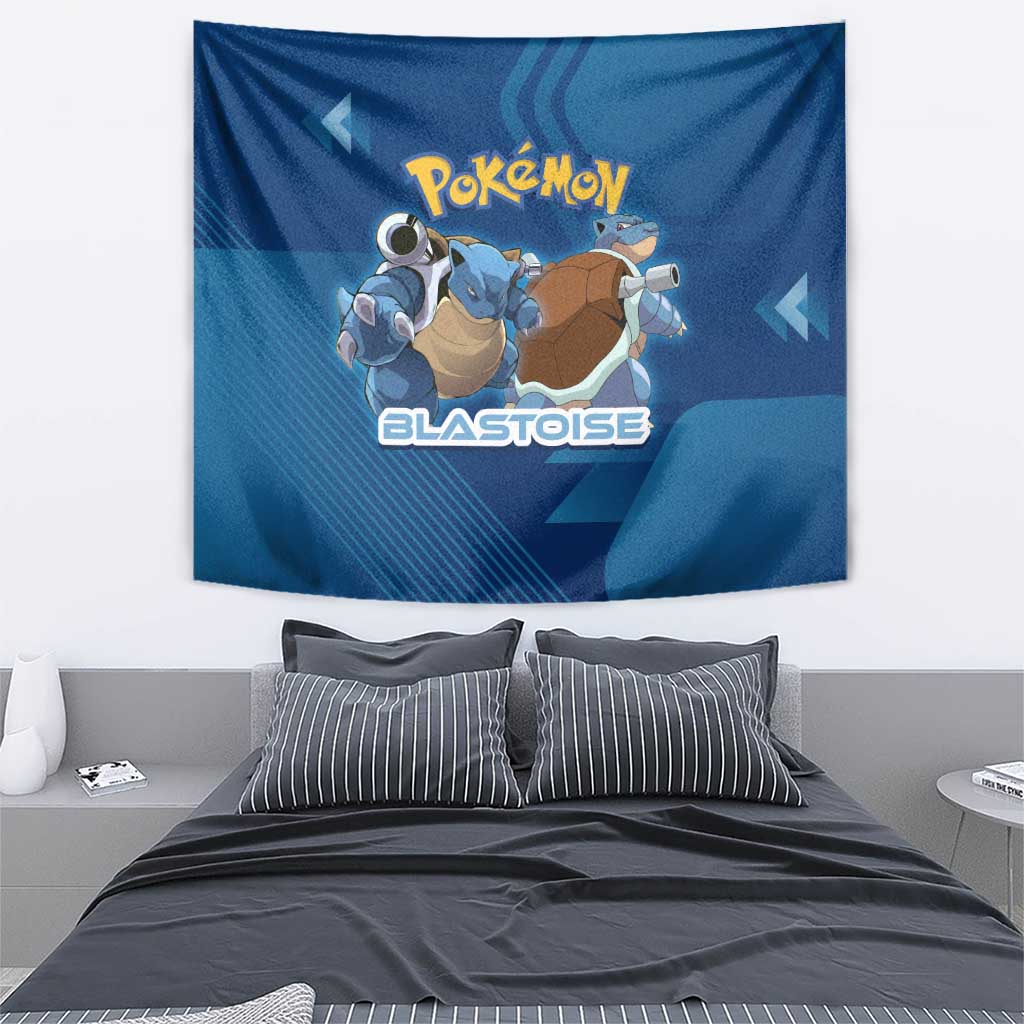 Blastoise Poké Tapestry Tech Armor Anime Wave Style
