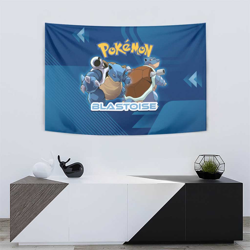 Blastoise Poké Tapestry Tech Armor Anime Wave Style