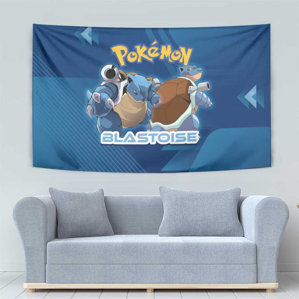 Blastoise Poké Tapestry Tech Armor Anime Wave Style