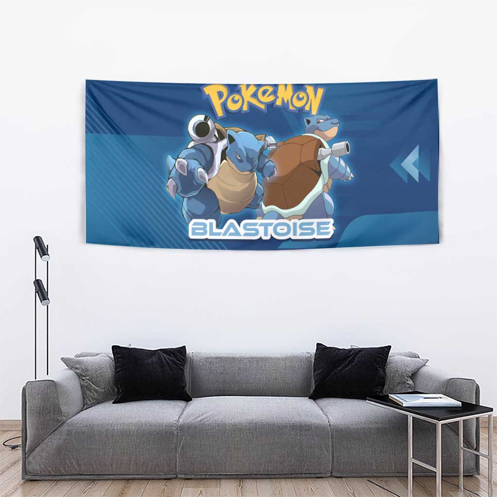Blastoise Poké Tapestry Tech Armor Anime Wave Style