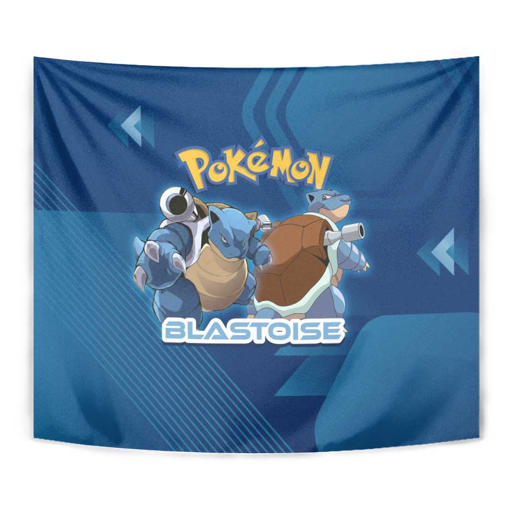 Blastoise Poké Tapestry Tech Armor Anime Wave Style