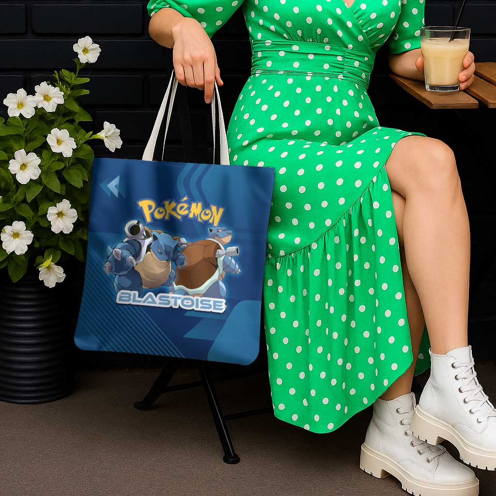 Blastoise Poké Tote Bag Tech Armor Anime Wave Style