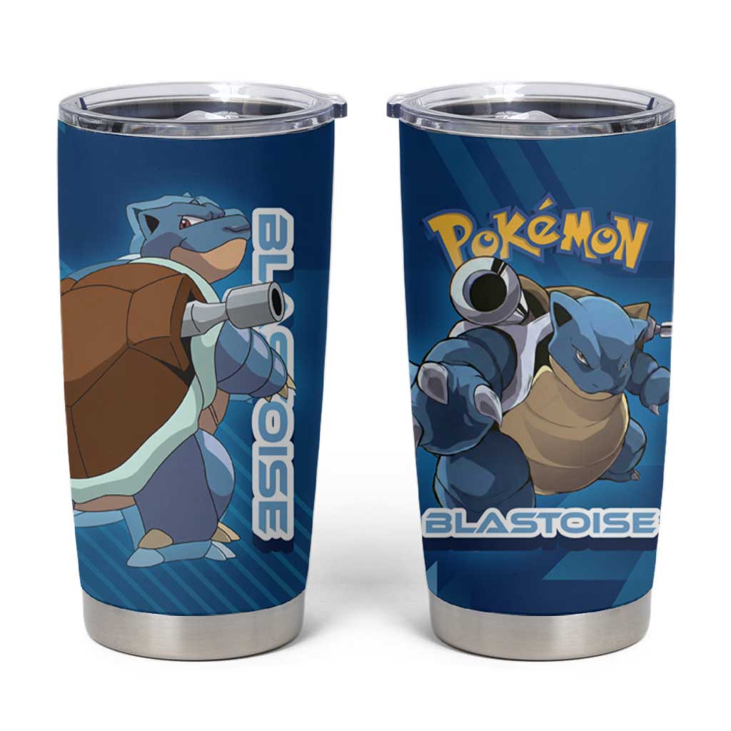 Blastoise Poké Tumbler Cup Tech Armor Anime Wave Style