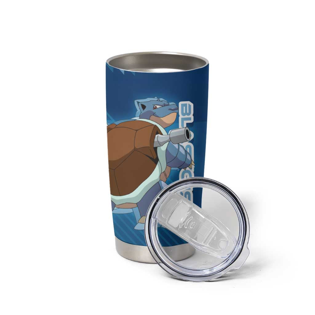 Blastoise Poké Tumbler Cup Tech Armor Anime Wave Style