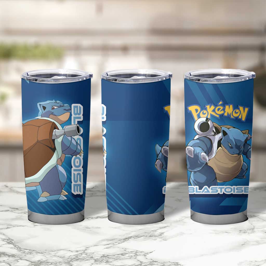 Blastoise Poké Tumbler Cup Tech Armor Anime Wave Style