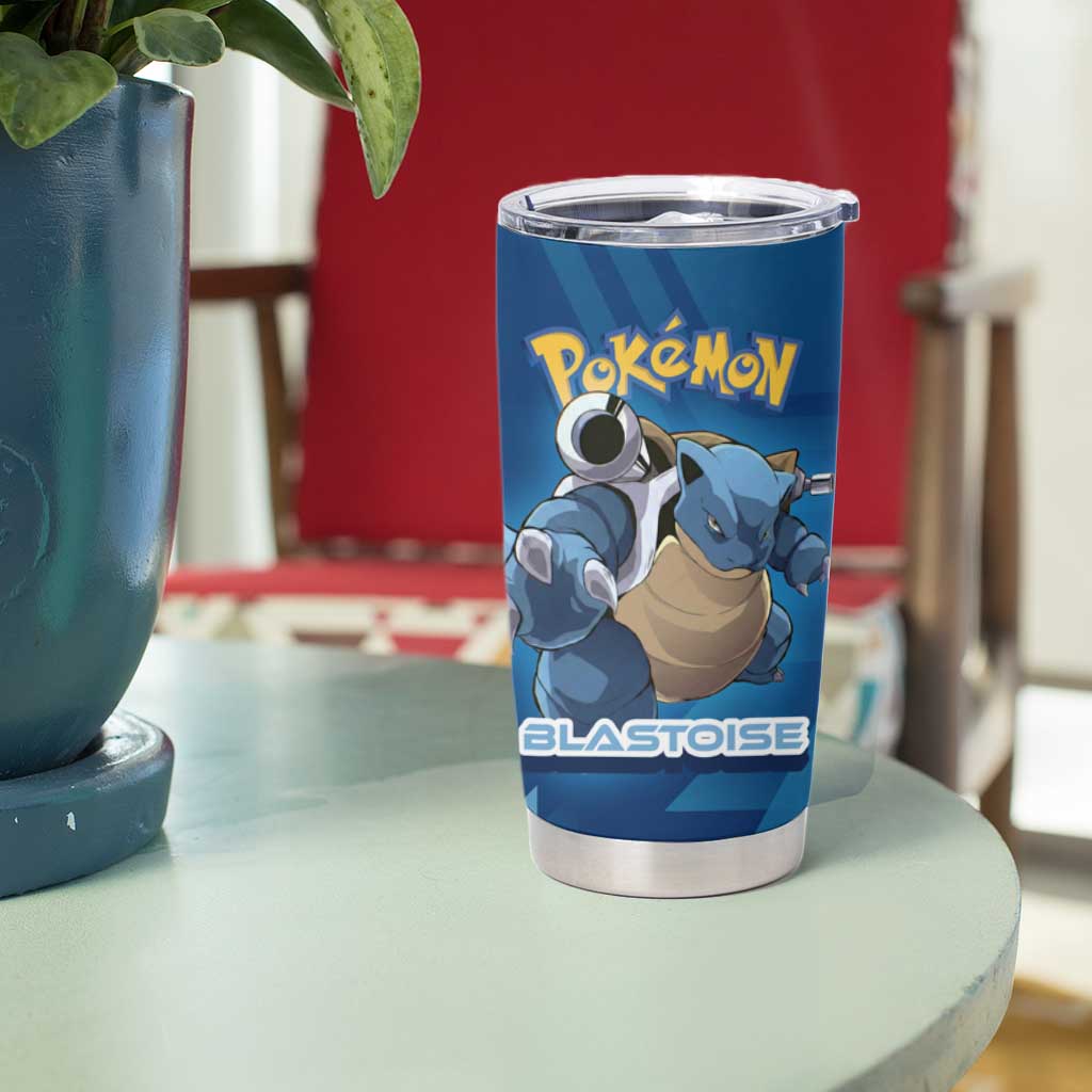 Blastoise Poké Tumbler Cup Tech Armor Anime Wave Style