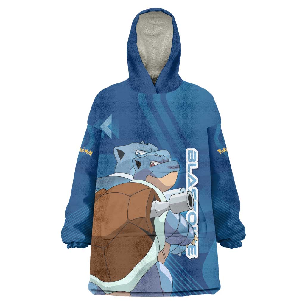 Blastoise Poké Wearable Blanket Hoodie Tech Armor Anime Wave Style