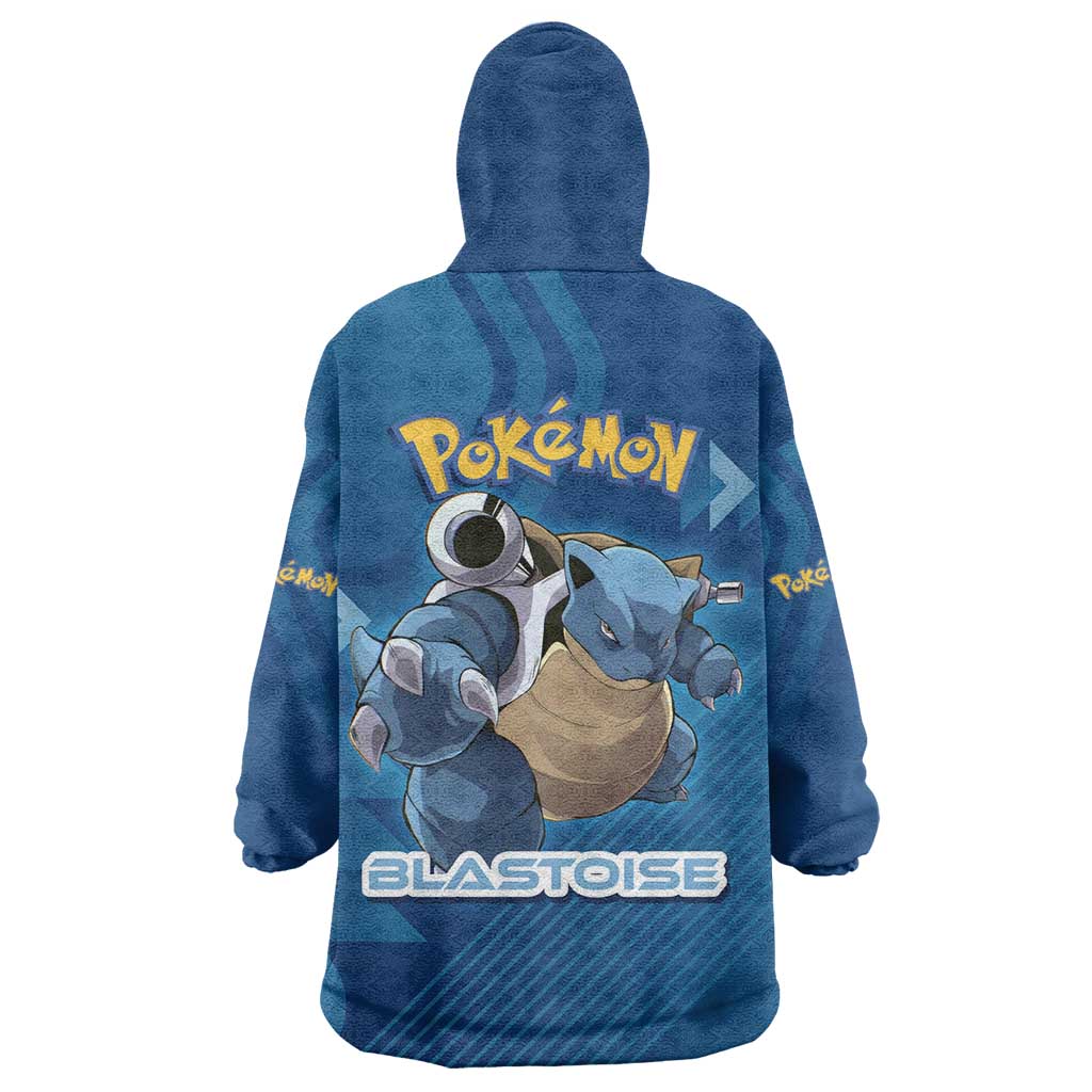 Blastoise Poké Wearable Blanket Hoodie Tech Armor Anime Wave Style
