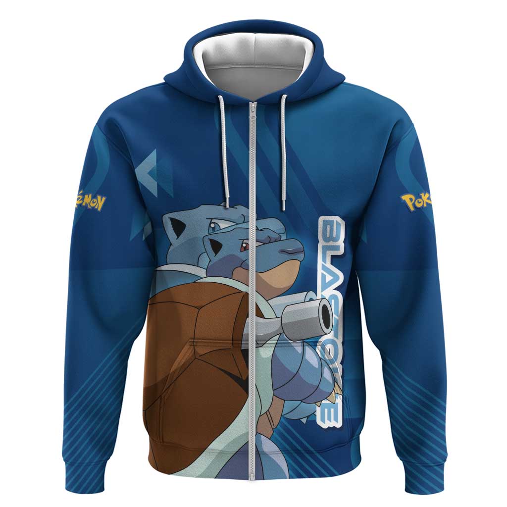 Blastoise Poké Zip Hoodie Tech Armor Anime Wave Style