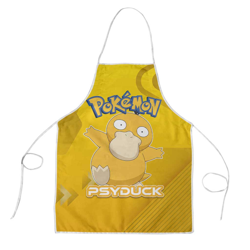 Psyduck Poké Apron Confused Yellow Cartoon Vector Style