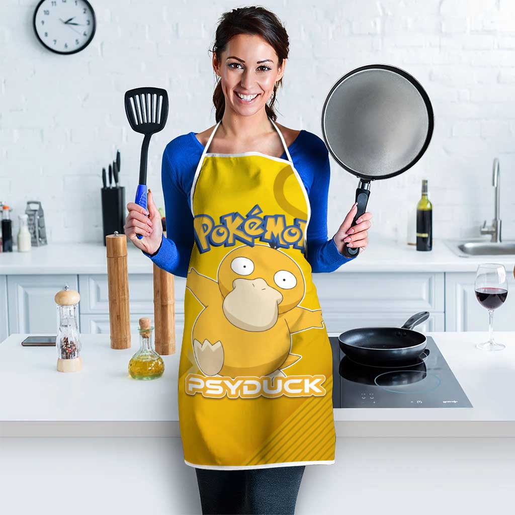 Psyduck Poké Apron Confused Yellow Cartoon Vector Style