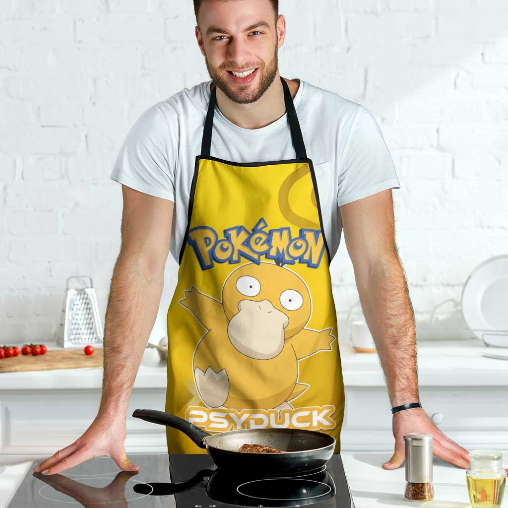 Psyduck Poké Apron Confused Yellow Cartoon Vector Style