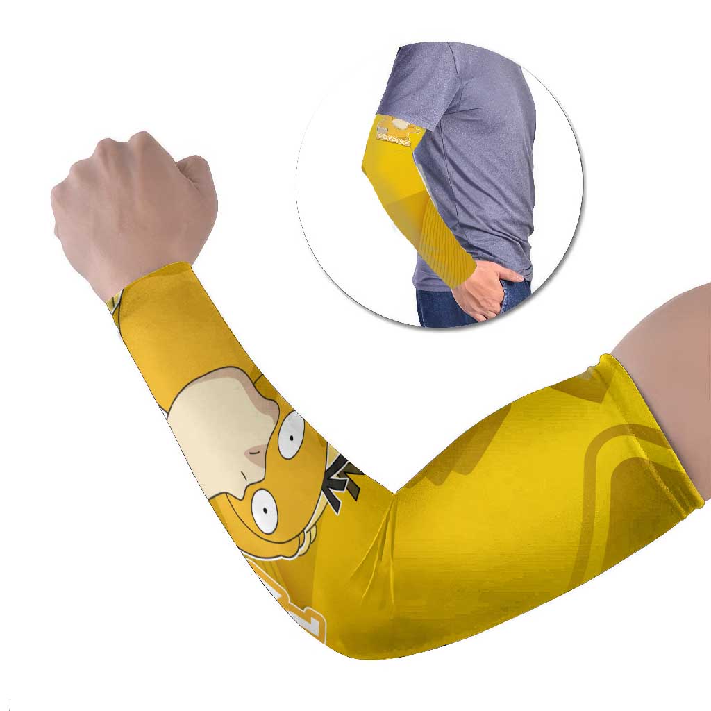 Psyduck Poké Arm Sleeves Confused Yellow Cartoon Vector Style