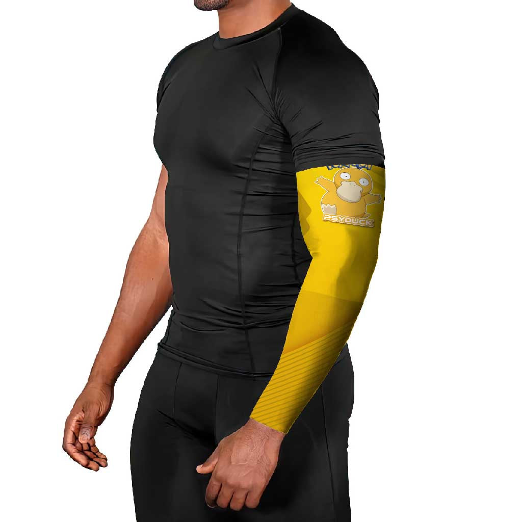 Psyduck Poké Arm Sleeves Confused Yellow Cartoon Vector Style