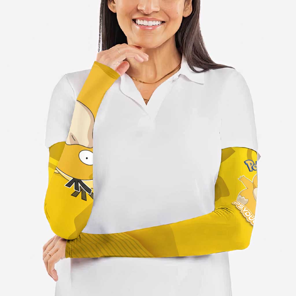 Psyduck Poké Arm Sleeves Confused Yellow Cartoon Vector Style