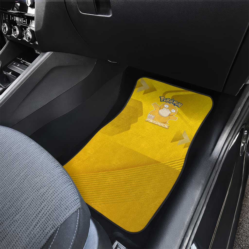 Psyduck Poké Car Mats Confused Yellow Cartoon Vector Style