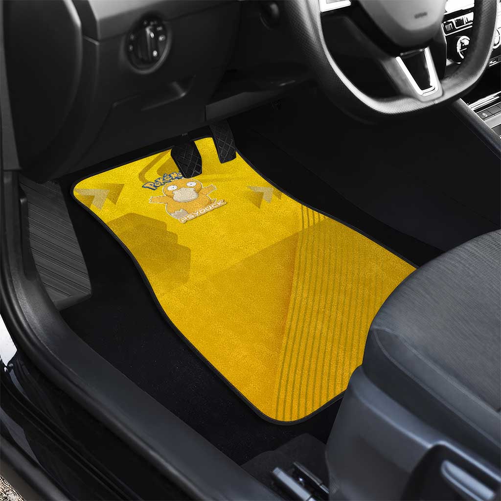 Psyduck Poké Car Mats Confused Yellow Cartoon Vector Style