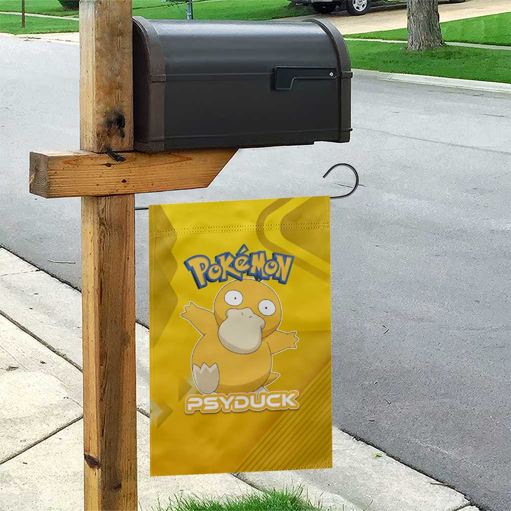 Psyduck Poké Garden Flag Confused Yellow Cartoon Vector Style