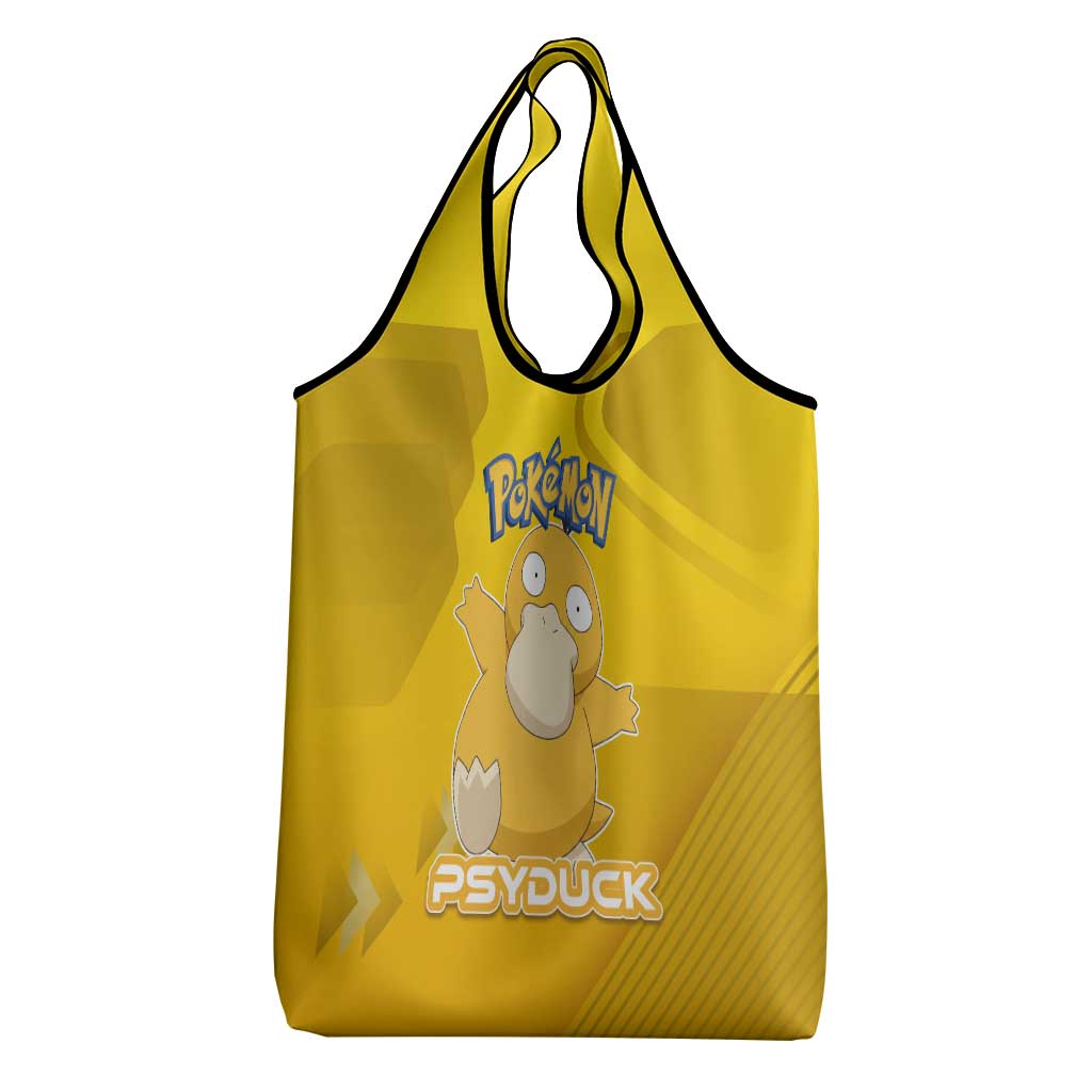 Psyduck Poké Grocery Bag Confused Yellow Cartoon Vector Style