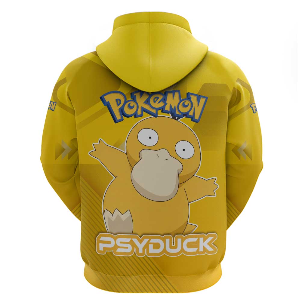 Psyduck Poké Hoodie Confused Yellow Cartoon Vector Style