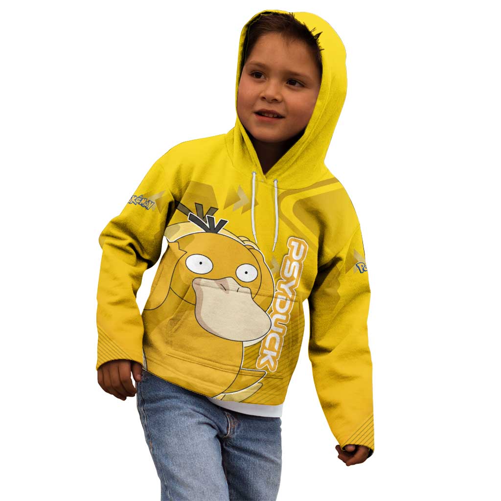 Psyduck Poké Kid Hoodie Confused Yellow Cartoon Vector Style