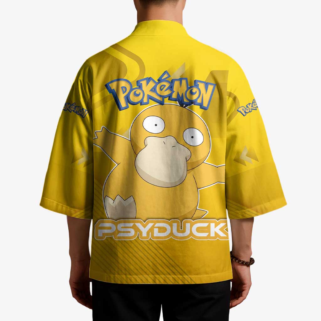 Psyduck Poké Kimono Confused Yellow Cartoon Vector Style