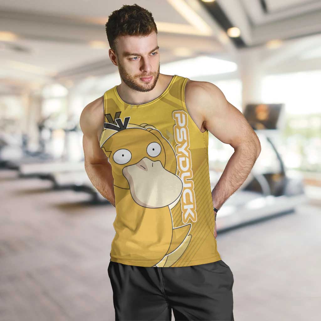 Psyduck Poké Men Tank Top Confused Yellow Cartoon Vector Style