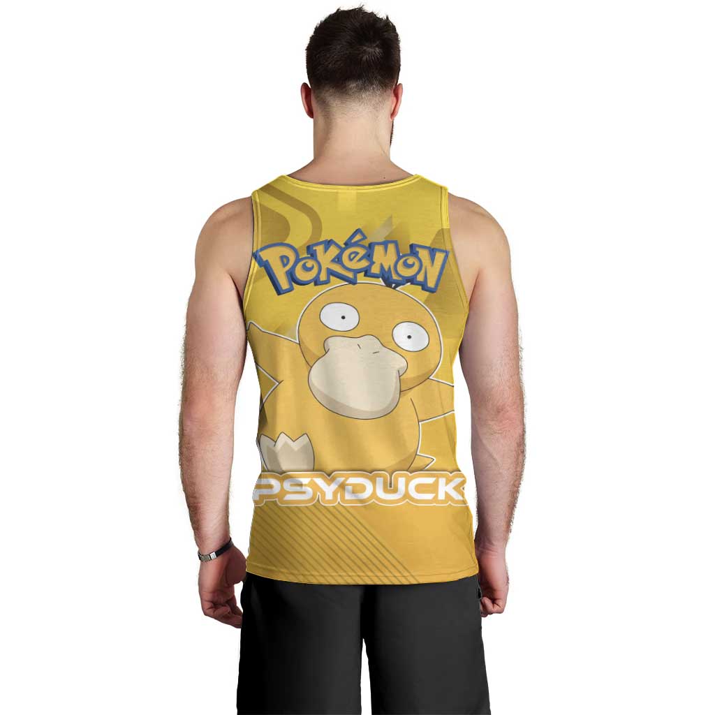 Psyduck Poké Men Tank Top Confused Yellow Cartoon Vector Style