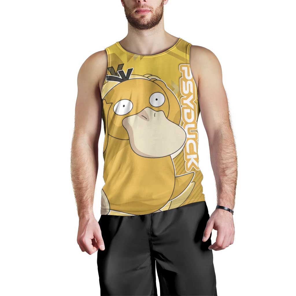 Psyduck Poké Men Tank Top Confused Yellow Cartoon Vector Style