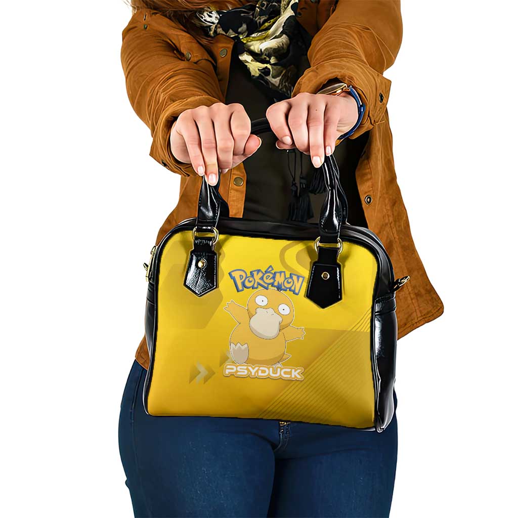 Psyduck Poké Shoulder Handbag Confused Yellow Cartoon Vector Style