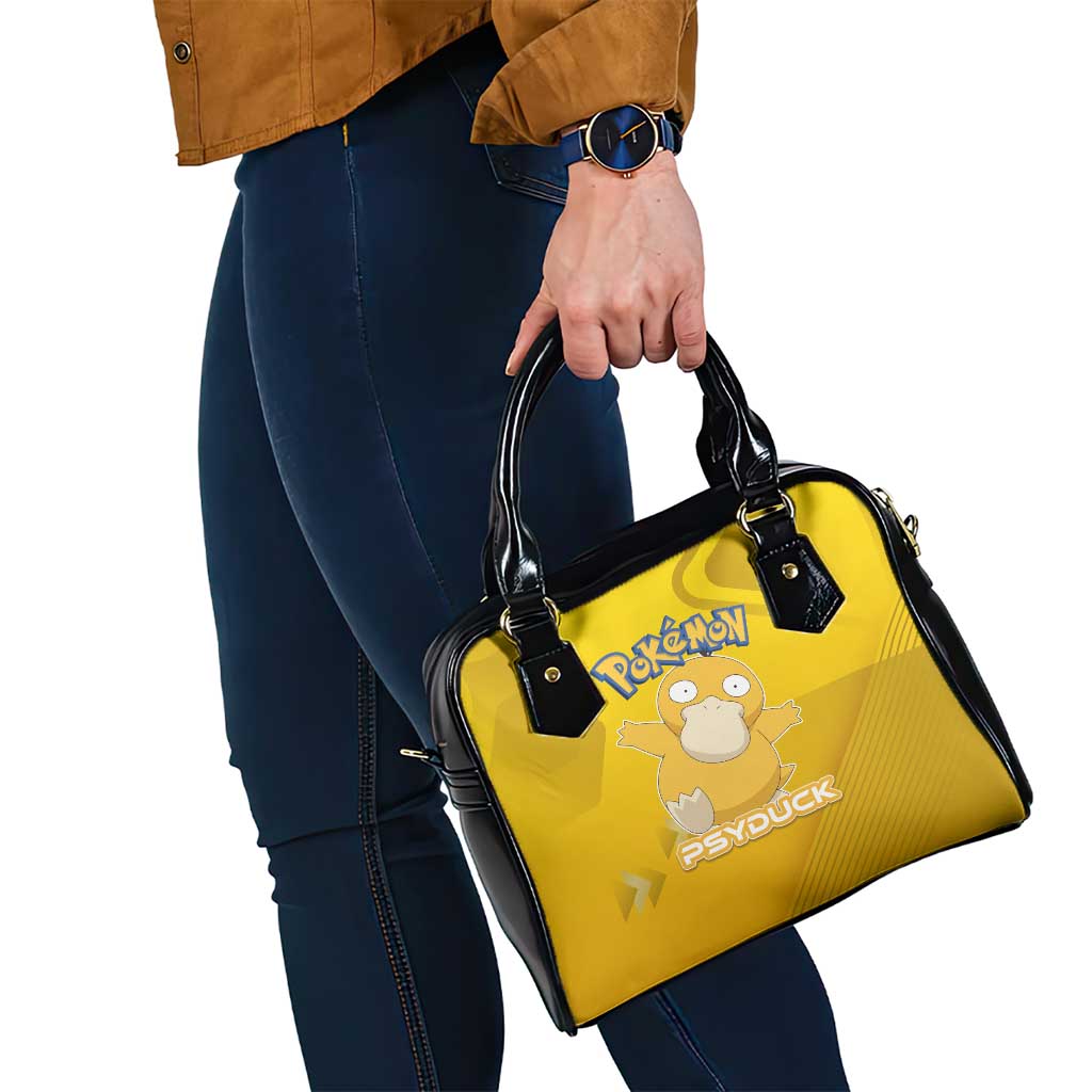 Psyduck Poké Shoulder Handbag Confused Yellow Cartoon Vector Style