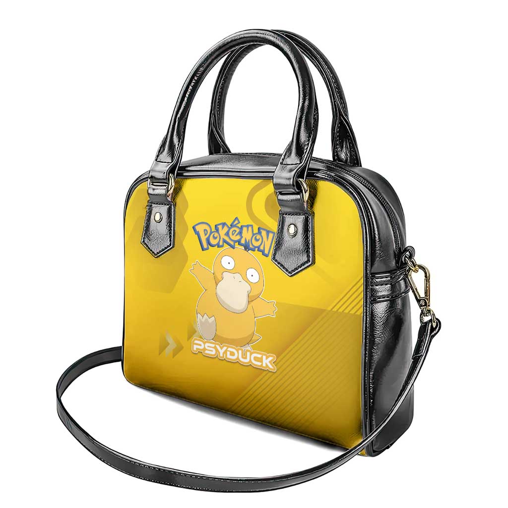 Psyduck Poké Shoulder Handbag Confused Yellow Cartoon Vector Style