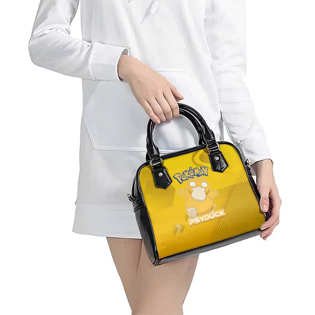 Psyduck Poké Shoulder Handbag Confused Yellow Cartoon Vector Style