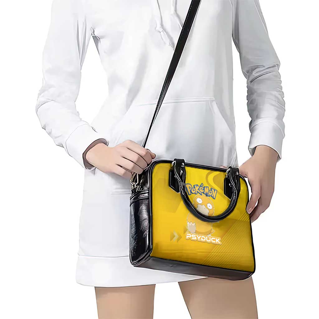 Psyduck Poké Shoulder Handbag Confused Yellow Cartoon Vector Style