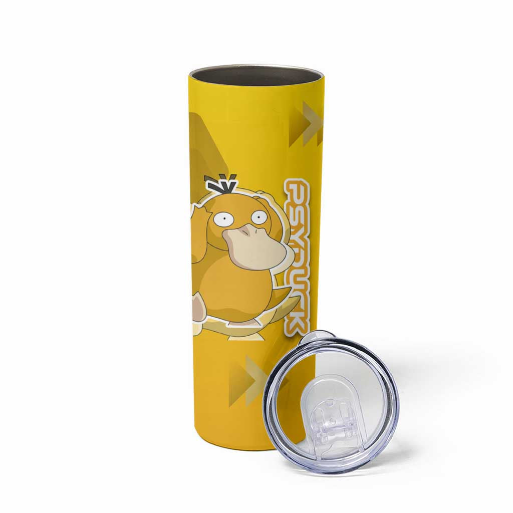 Psyduck Poké Skinny Tumbler Confused Yellow Cartoon Vector Style