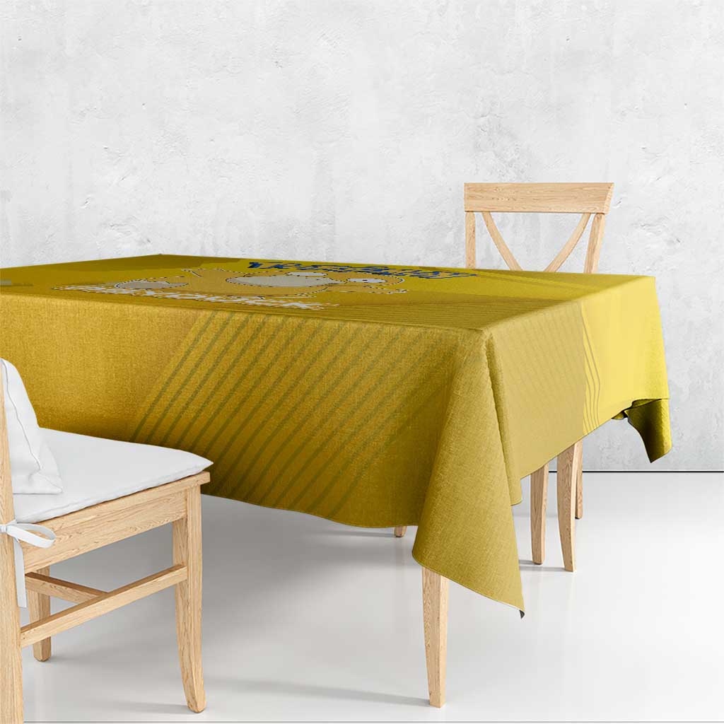 Psyduck Poké Tablecloth Confused Yellow Cartoon Vector Style