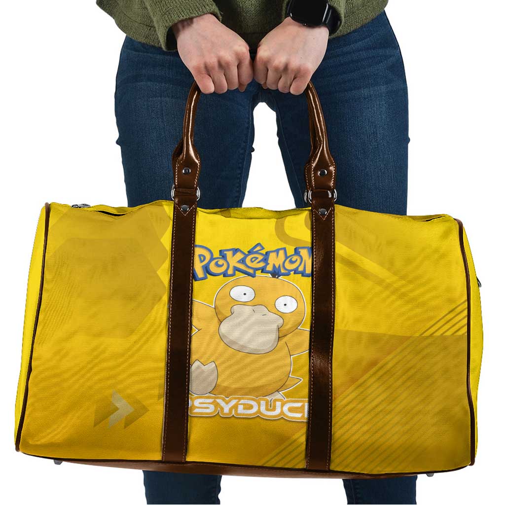Psyduck Poké Travel Bag Confused Yellow Cartoon Vector Style