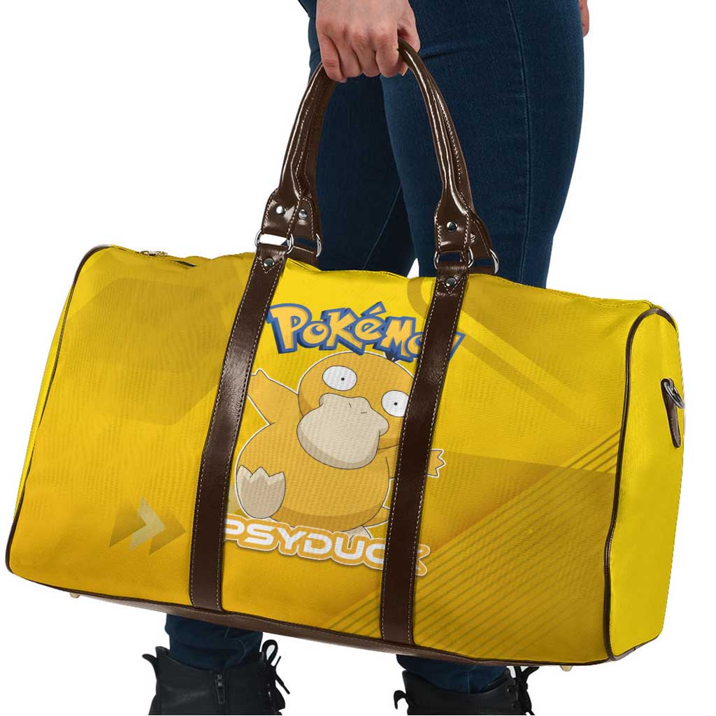 Psyduck Poké Travel Bag Confused Yellow Cartoon Vector Style
