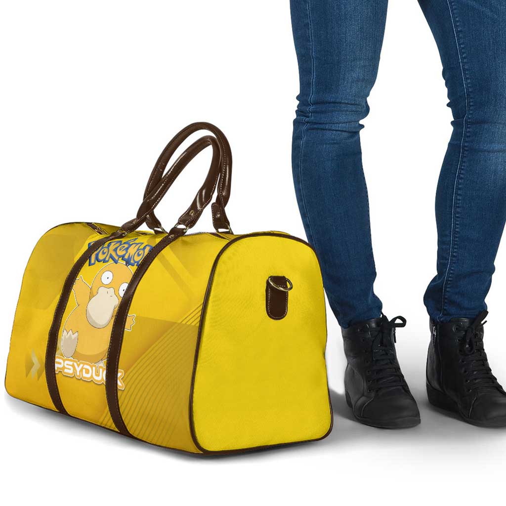 Psyduck Poké Travel Bag Confused Yellow Cartoon Vector Style